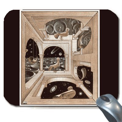drawing mouse for the computer-M. C. Escher Drawing