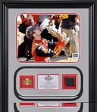 Jeff Gordon - 2004 Brickyard - Framed 8x10 Photograph with Indianapolis Motor Speedway Pin, Brick and Authentic 2004 Race Used Tire - LE of 2009