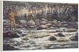 FISHING IN AUSTRALIA - 16 Inch Canvas Print (40 cm) by Mary Evans