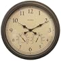 Chaney Instruments Acu-Rite 01061 24-inch Patina Combination Wall Clock, Thermometer and Hygrometer