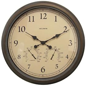 Chaney Instruments Acu-Rite 01061 24-inch Patina Combination Clock, Thermometer and... by Chaney Instruments