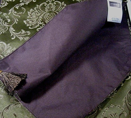 Chapel Hill Table Runner By Croscill -Biennale - Olive /Brown 13" X 72" -100% Polyster