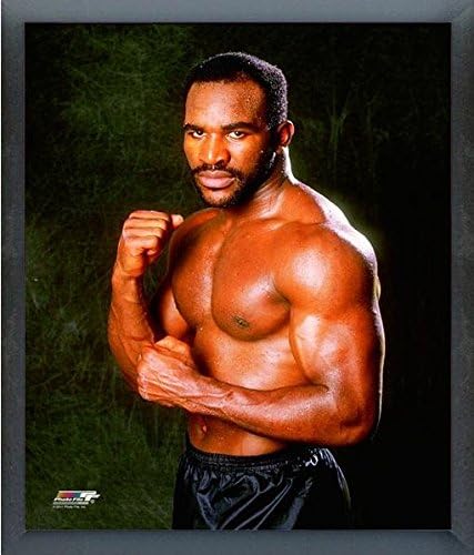 Evander Holyfield Boxing Posed Photo (Size: 12" x 15") Framed