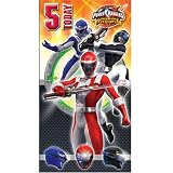 Power Rangers Operation Overdrive Birthday Card - Age 5 125 x 234mm
