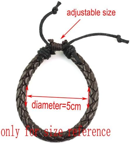Handmade Weaving Bracelets,pu Leather Bracelet with Adjutable Size,br-1255,5 Colors Available(Br-1255E)