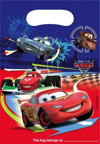 Disney Kindergeburtstag Dekoration Cars 2 Partytüten Geschenktüten 6er Set