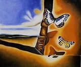 Art Reproduction Oil Painting - Romantic: Landscape with Butterflies - Classic 20 X 24 - Hand Painted Canvas Art