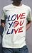 1977年にリリースされた名盤LOVE YOU LIVE Rock Star ローリング・ストーンズのライブアルバム名から抜粋! Tシャツ デザイン