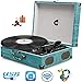 Record Player with Speakers Turntable Phonograph for Vinyl Player Three Speed Vinyl Record Player Wireless Classic Vintage Style Portable Suitcase Support USB SD Play