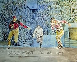 Alabama Painting - First Bama Rosebowl