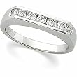 14K White Gold Diamond Wedding/Anniversary Band - 0.35 Ct.