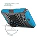 HTC One M8 Case, BUDDIBOX [HSeries] Heavy Duty Swivel Belt Clip Holster with Kickstand Maximal Protection Case for HTC One M8, (Blue)