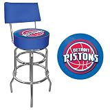 NBA Detroit Pistons Padded Swivel Bar Stool with Back