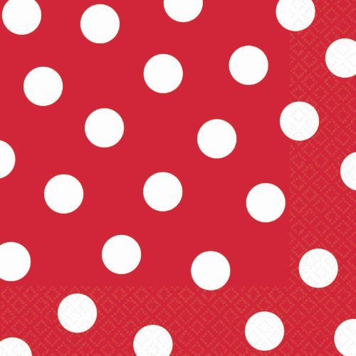 Red Polka Dot Lunch (36 count)