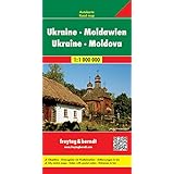 ukraine moldavia road map road maps english french italian german and ukrainian edition