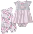 Cutie Pie Baby-girls Infant 2 Pack Heart Romper with Hanger