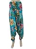 Harem Pants Blue Floral Yoga Bellydance Gauchos Romper Jumper