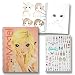 TopModel Malbuch Create your TopModel Make up mit Sticker und Malvorlagen Gesichter rosa gelb