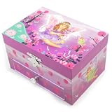 Coffret &agrave; Bijoux Musical "Contes de F&eacute;es" violet