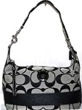 Coach Signature Stripe Hobo Bag Handbag Style 15197