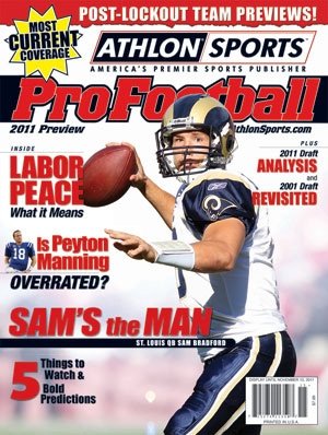 2011 Athlon Sports NFL Pro Football Magazine Preview- St. Louis Rams Cover