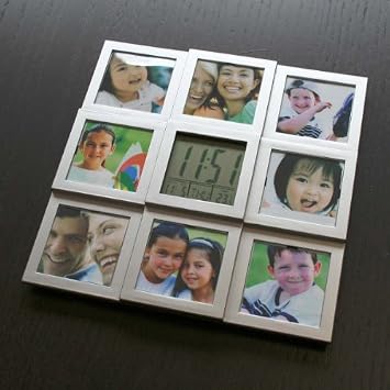 DIGITAL LCD DISPLAY SCREEN TEMPERATURE, DAY, DATE, TIME PHOTO FRAME ALARM COCK