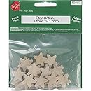 New Image Group VBAG-10058 Wood Turning Shapes Value Pack, 3/4 by 3/4 by 3/16-Inch Star, 25-Pack