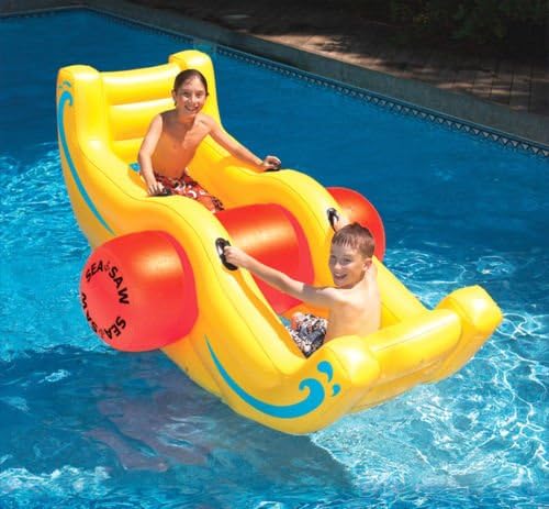 Swimline Sea Saw Rocker Inflatable Kids Lounge Toy for Swimming Pool Pond 9058