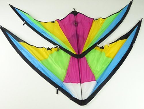 Leisure Way, Victory Violet, Sports Kite, Two Line Stunt Performing Kite, Delta Style, Victory Violet Design, 45" x 19", w/Starter Line