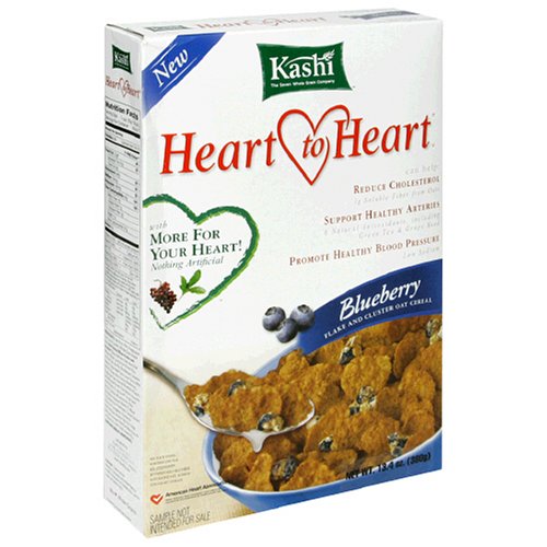 Kashi Heart to Heart Blueberry Flake and Cluster Oat Cereal, 13.4-Ounce Boxes (Pack of 6)