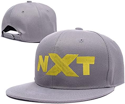 JIUWEI WWE NXT Logo Adjustable Snapback Embroidery Hats Caps - Grey