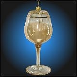 4 Wine Lovers White Wine Glass Christmas Ornament