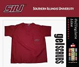 Southern Illinois Saluki Scrub Style Top from GelScrubs - B000BJKYX8