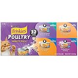 UPC 050000454242 product image for Friskies Wet Cat Food, Poultry, 4-Flavor Variety Pack, 5.5-Ounce Can, Pack of 32 | upcitemdb.com