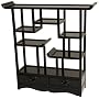 Best Simple Elegant High End - 20" Altar Top Fine Quality Miniatures & Tiny Collectables Curio Display - Dark