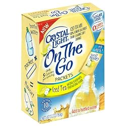 Crystal Light On the Go, Iced Tea with Lemon Flavor, 0.7-Ounce Boxes (Pack of 6)