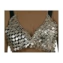 Dance Bra Cover, Silver Color