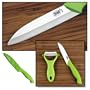 CERASHARP 4" Ceramic Paring Knife & Peeler Set - Superior Blade Strength & Cutting Performance CERASHARP 4" Ceramic Paring Knife & Peeler Set - Superior Blade Strength & Cutting Performance