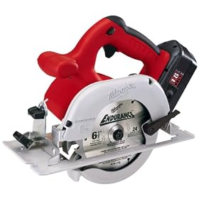 Click here to buy Factory-Reconditioned Milwaukee 6310-82 18-Volt 6-1 2 inch Circular Saw with Two Batteries... by Milwaukee.