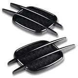 Universal Sport Jet Black ABS Plastic SUV Duct Air Scoop Intake Flow Side Vent Cover Grille Fender For Suzuki Crossover SX4 AWD Vitara Truck Equator Crew CAB Buick SUV Enclave Sedan Lucerne Lacrosse Regal