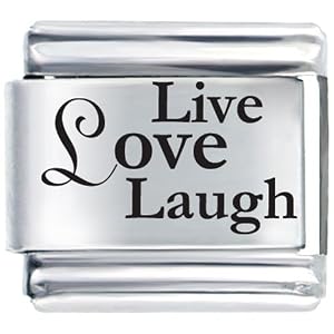 Buy Live Love Laugh Laser Italian Charms by Pugster