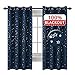 H.VERSAILTEX Full Blackout Thermal Insulated Curtain Panels Star Curtains for Boys Room Grommet Star Curtains for Kids Room, 52 x 63 - Inch - 1 Panel