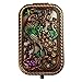 Ivenf Antique Vintage Square Compact Purse Mirror Wedding/Christmas/Birthday Gift, Peacock King Closed Tail, Rose Copper