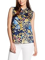 Cortefiel Blusa (Azul / Dorado)