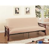 8 Thickness Futon Sofa Pad Mattress - Khaki by 