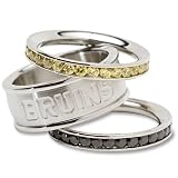Boston Bruins Stackable Crystal Rings