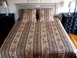 Beautiful French all over quilted floral quilt with matching shams