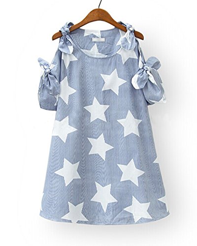 レディース (2色選択) ワンピース　オリジナルBAGセット#645 ネイビー ブルー ボーダー 花柄 ボタニカル ドット Tシャツ キャミソール