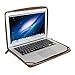 GMYLE PU Leather Laptop Zipped Book Case Vintage for MacBook Air 11 Sleeve - Brown