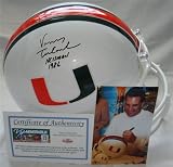 Vinny Testaverde Autographed/Hand Signed Miami Hurricanes Authentic Proline Helmet